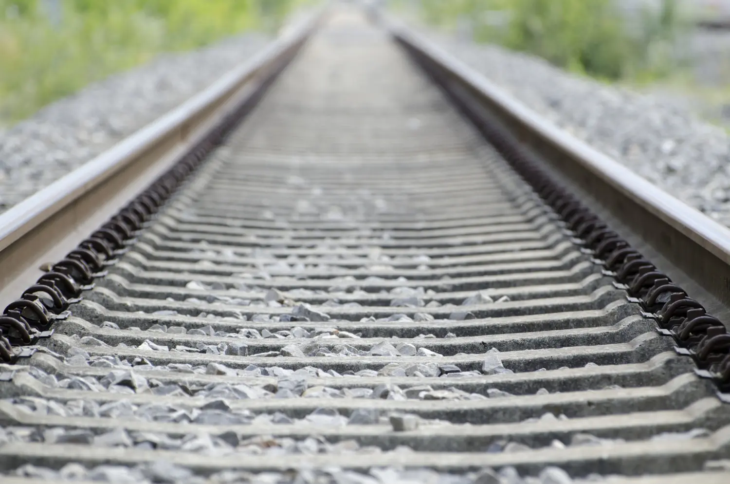 Railway tracks for high-speed rail development in Poland